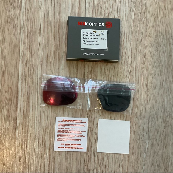 Replacement Lenses for Oakley Garage Rock Red mirror - Picture 5 of 8